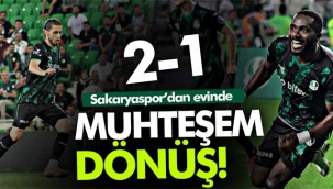Sakaryaspor'dan muhteşem dönüş: 2-1