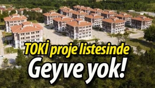 TOKİ proje listesinde Geyve yok!