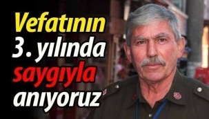Vefatının 3. yılında rahmetle, saygıyla anıyoruz!