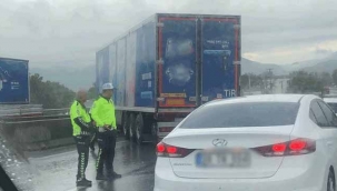 Aşağı Kirazca'da TIR kazası