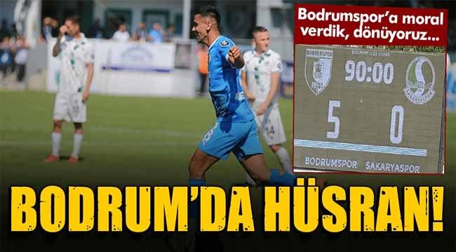 Bodrum'da büyük hüsran: 5-0