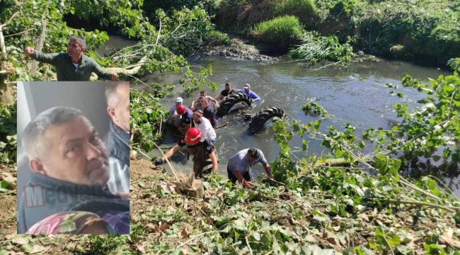 Ferizli'de traktörle suya gömülen kişi öldü