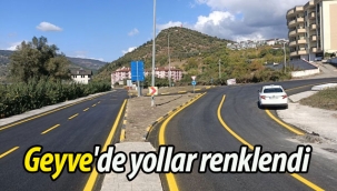 Geyve'nin yolları yeni renkleriyle buluştu