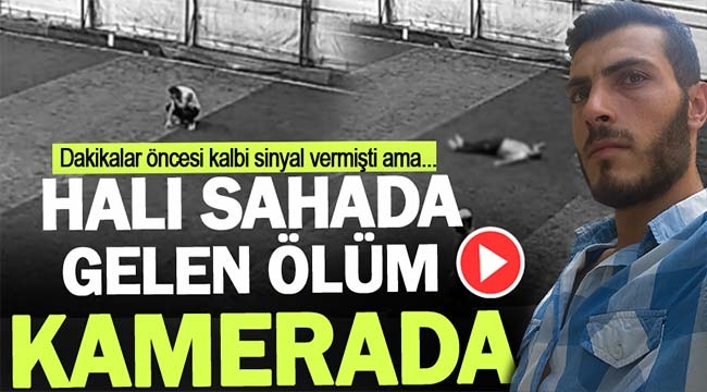 Halı sahada gelen ölüm kamerada! 