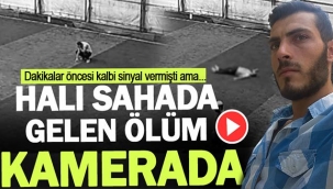 Halı sahada gelen ölüm kamerada!
