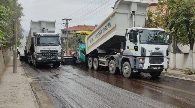 Konyalı Ali Bey Caddesi'nde asfalt tamamlanıyor