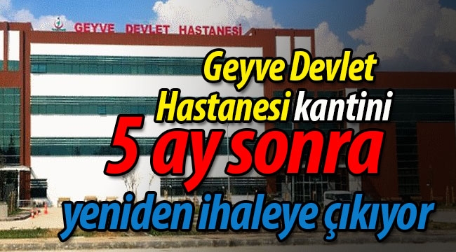 O kantin 5 ay sonra yeniden ihaleye çıkıyor