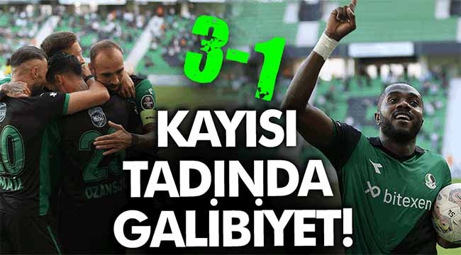 Sakaryaspor evinde 3 puanı 3 golle aldı! 3-1