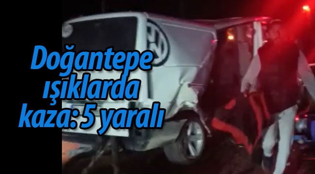 Geyve Doğantepe ışıklarda kaza: 5 yaralı