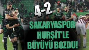 Sakaryaspor büyüyü bozdu: 4-2