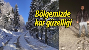 Bölgemizde kar güzelliği