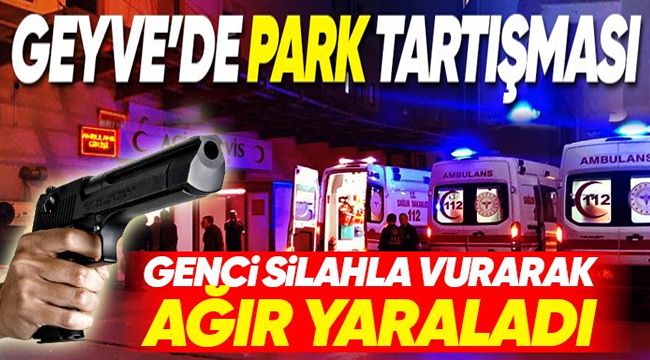 Geyve'de silahlı, park kavgası: 1 ağır yaralı