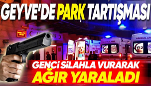Geyve'de silahlı, park kavgası: 1 ağır yaralı