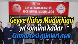 Nüfus Müdürlüğü, Cumartesi günleri açık