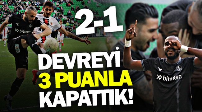 Sakaryaspor ilk devreyi galibiyetle kapadı: 2-1