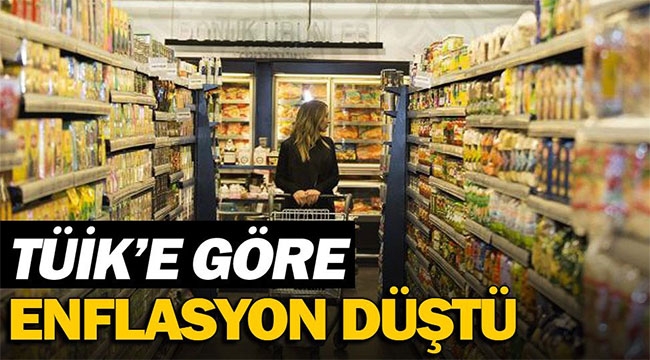 TÜİK'e göre enflasyon düştü!