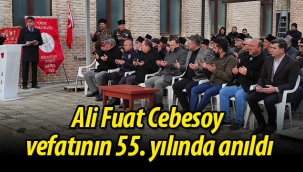 Ali Fuat Cebesoy vefatının 55. yılında anıldı