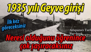 Geyve'den 1935 yılına ait bir sokak