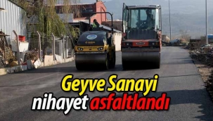 Geyve Küçük Sanayi nihayet asfaltlandı