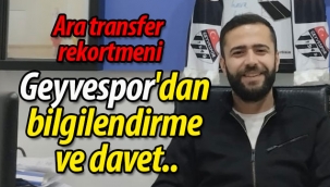 Geyvespor'dan bilgilendirme ve davet