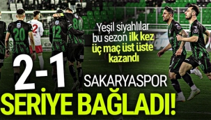 Sakaryaspor seriye bağladı: 2-1