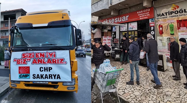 CHP'nin yardım TIR'ı deprem bölgesine gönderildi