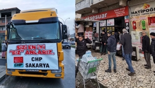 CHP'nin yardım TIR'ı deprem bölgesine gönderildi