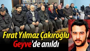 Fırat Yılmaz Çakıroğlu, Geyve'de anıldı