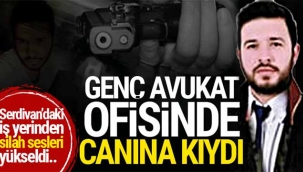 Genç avukat ofisinde intihar etti!