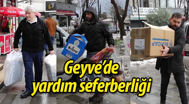 Geyve'de yardım seferberliği