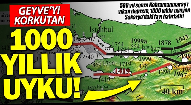 Geyve'yi korkutan 1000 yıllık uyku!