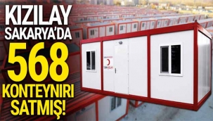 Kızılay Sakarya'daki 568 konteynırı satmış!
