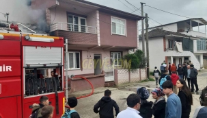 Geyve'de korkutan yangın