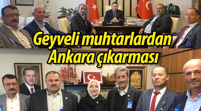 Geyveli muhtarlardan Ankara çıkarması