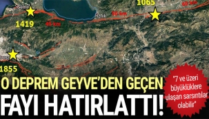 O deprem Geyve'den geçen fayı hatırlattı!