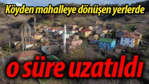 O yerlerde muafiyet süresi uzatıldı