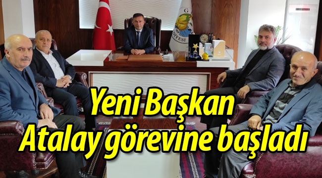 Yeni Başkan Metin Atalay görevine başladı 