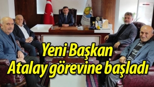 Yeni Başkan Metin Atalay görevine başladı 