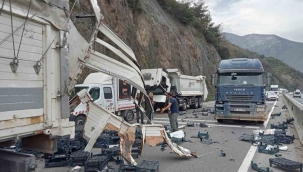 Geyve Boğazı'nda ucuz atlatılan kaza