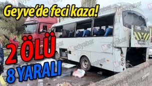 Geyve"de feci kaza: 2 Ölü, 8 Yaralı 