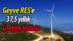 Geyve RES'e 37,5 yıllık üretim lisansı
