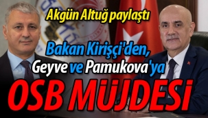 Geyve ve Pamukova'ya OSB Müjdesi