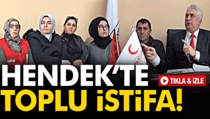 Hendek Kızılay'da örnek istifa!