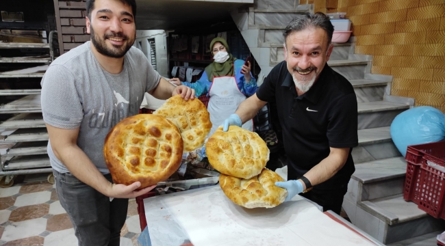 Özkanlar fırınında nefis pide