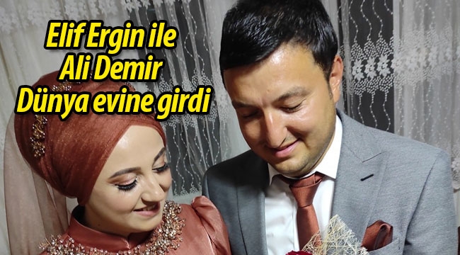 Elif Ergin ile Ali Demir dünya evine girdi