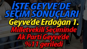 Geyve Erdoğan dedi.. İşte Geyve'de seçim sonuçları