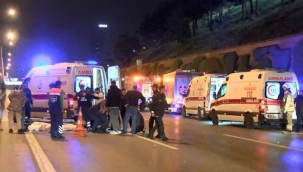 İBB işçilerine otomobil çarptı: 4 ölü