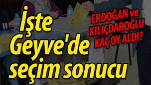 İşte Geyve'de seçim sonucu