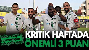 Sakaryaspor'dan kritik 3 puan