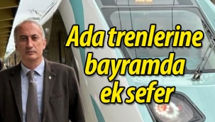 Ada trenlerine bayramda ek sefer